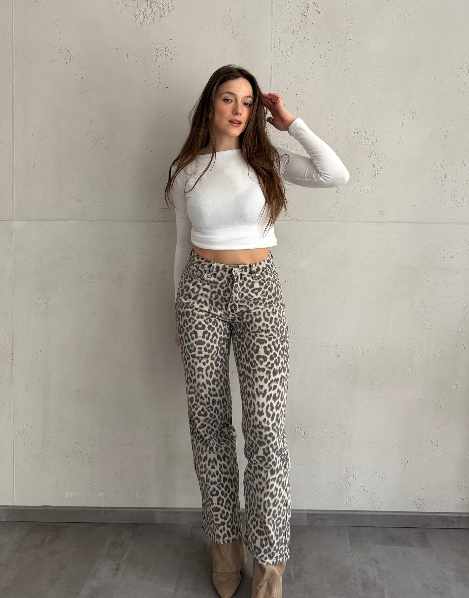 Straight Leg Leo Jeans mit Stretch - Switch - Fashion