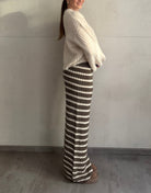 Strickhose mit Streifen aus Wolle - Switch - Fashion