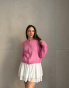 Strickjacke im Bomber - Stil mit Reißverschluss - Switch - Fashion