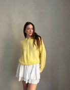 Strickjacke im Bomber - Stil mit Reißverschluss - Switch - Fashion