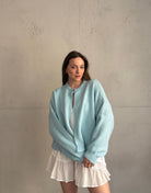 Strickjacke mit einem Knopf und weitem Arm - Switch - Fashion