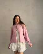 Strickjacke mit einem Knopf und weitem Arm - Switch - Fashion