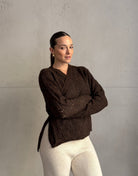 Strickjacke mit Taillen - Knopf - Switch - Fashion