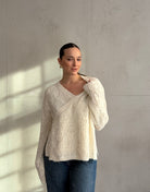 Strickjacke mit Taillen - Knopf - Switch - Fashion