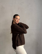 Strickjacke mit Taillen - Knopf - Switch - Fashion