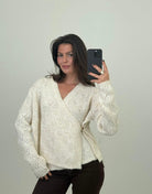 Strickjacke mit Taillen - Knopf - Switch - Fashion