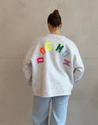 Sweatshirt "Dog Mom" mit Rückenprint - Switch - Fashion