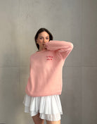 Sweatshirt mit Dolce Vita Backprint & Herz - Switch - Fashion