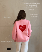 Sweatshirt mit Dolce Vita Backprint & Herz - Switch - Fashion