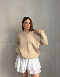 Sweatshirt mit Dolce Vita Backprint & Herz