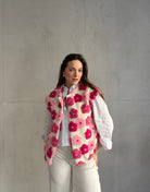 Teddy - Weste mit 3D Flower Applikation - Switch - Fashion