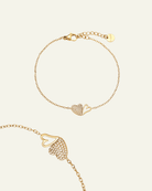 Two Cool Hearts Edelstahl Armkette – Double Sparkle für dein Handgelenk - Switch - Fashion