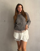 Two-Tone Strickjacke mit Streifen - Switch-Fashion