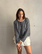 Two-Tone Strickjacke mit Streifen - Switch-Fashion