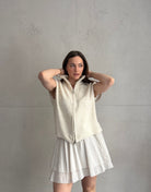 Uni Stehkragen Pullunder mit Zip - Switch - Fashion