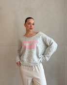 V - Ausschnitt Pullover "Matcha Club" - Switch - Fashion