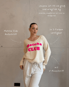 V - Ausschnitt Pullover "Matcha Club" - Switch - Fashion