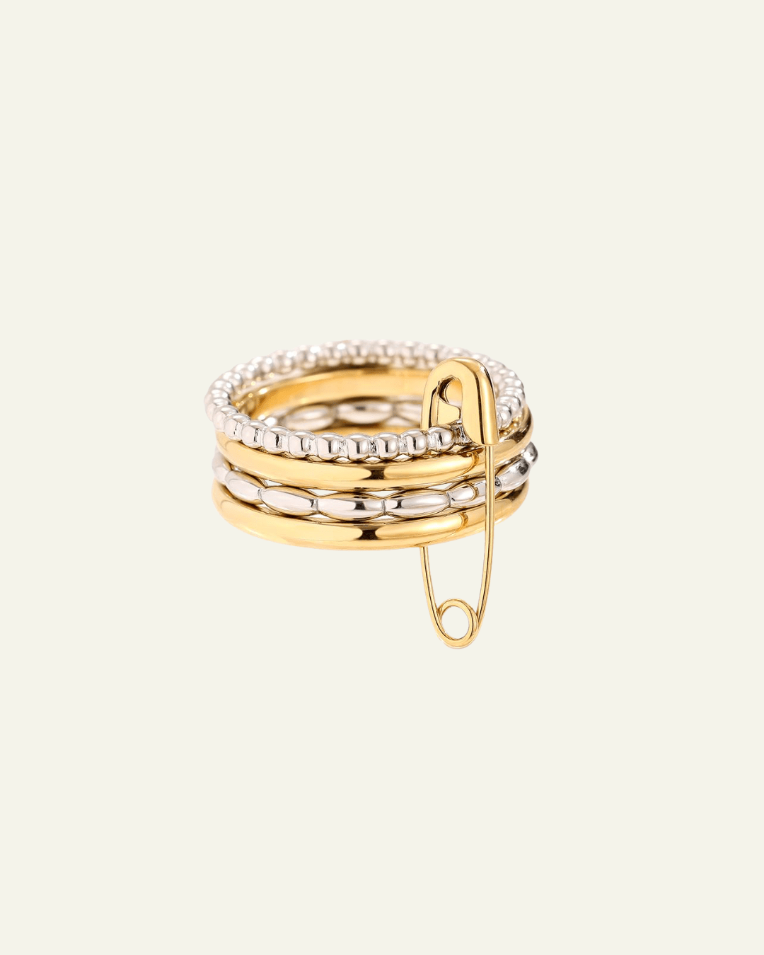 Various Layer Ring in Gold & Silber mit Pin - Switch - Fashion