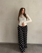 Viskose Hose mit Punkten – Fließender Wide Fit für den Sommer - Switch - Fashion