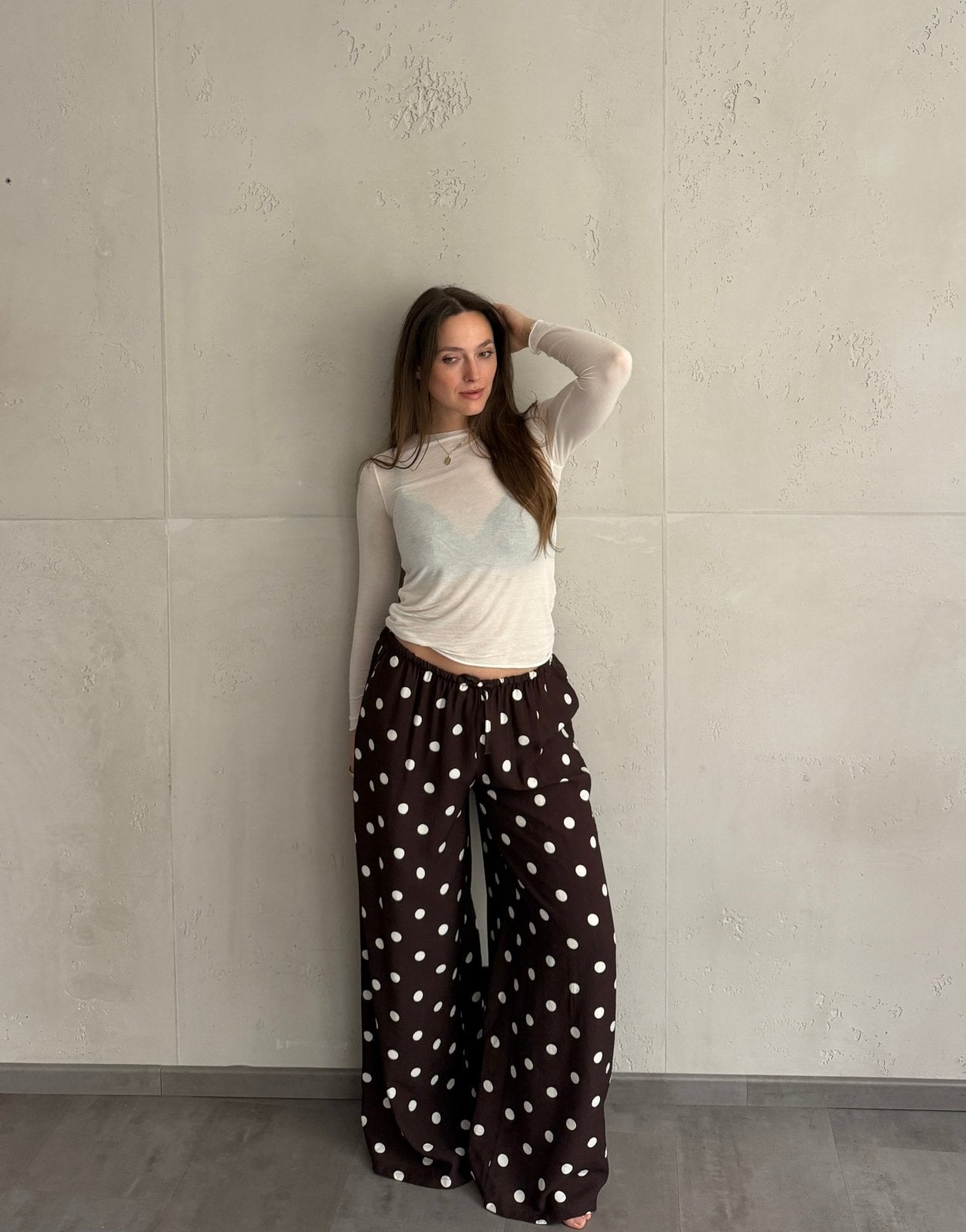 Viskose Hose mit Punkten – Fließender Wide Fit für den Sommer - Switch - Fashion
