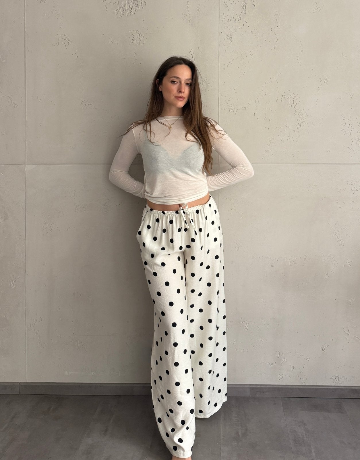 Viskose Hose mit Punkten – Fließender Wide Fit für den Sommer - Switch - Fashion