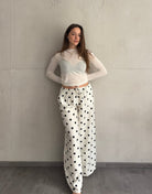 Viskose Hose mit Punkten – Fließender Wide Fit für den Sommer - Switch - Fashion