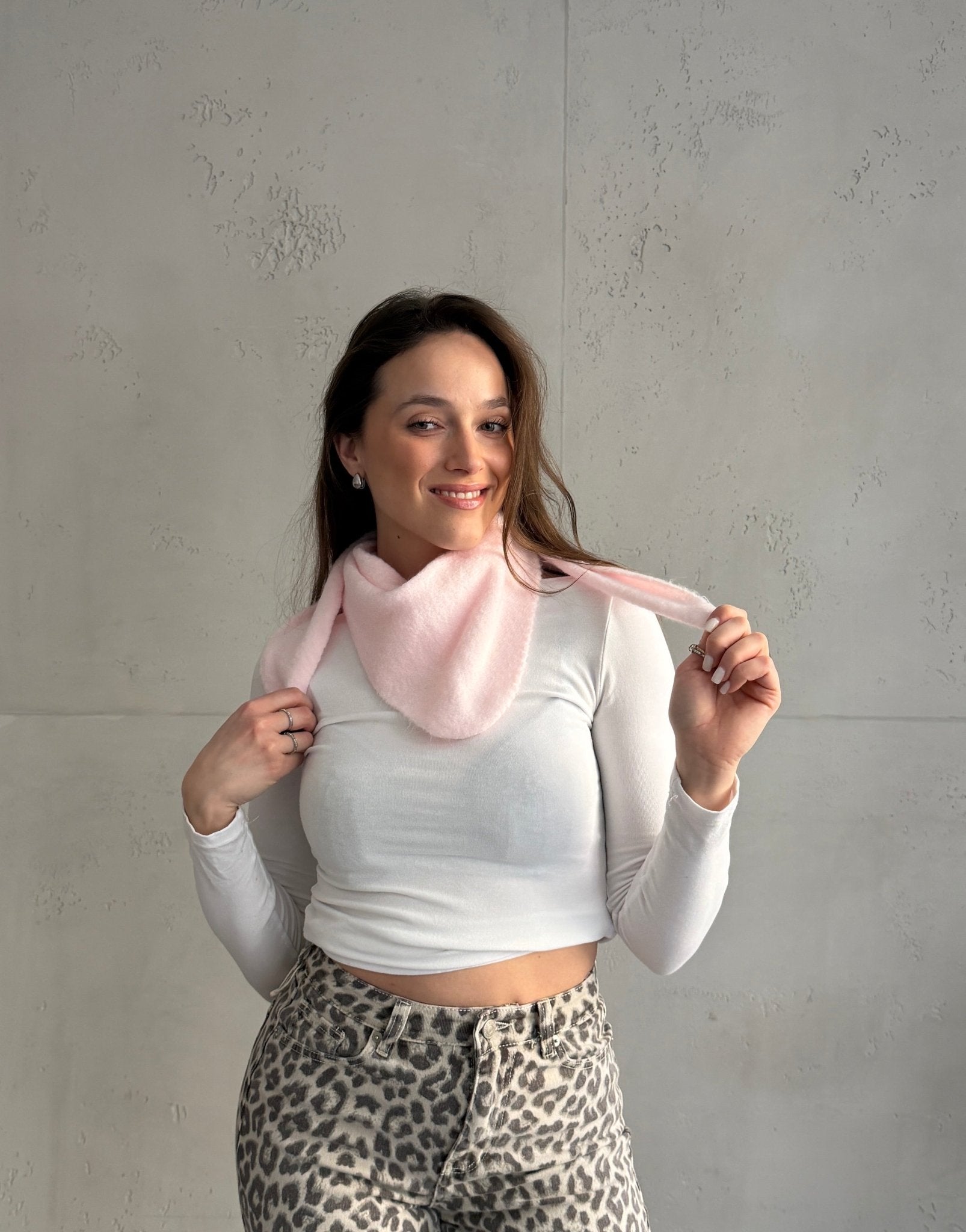 Weicher Dreieck - Schal "Uni" (Strick) - Switch - Fashion