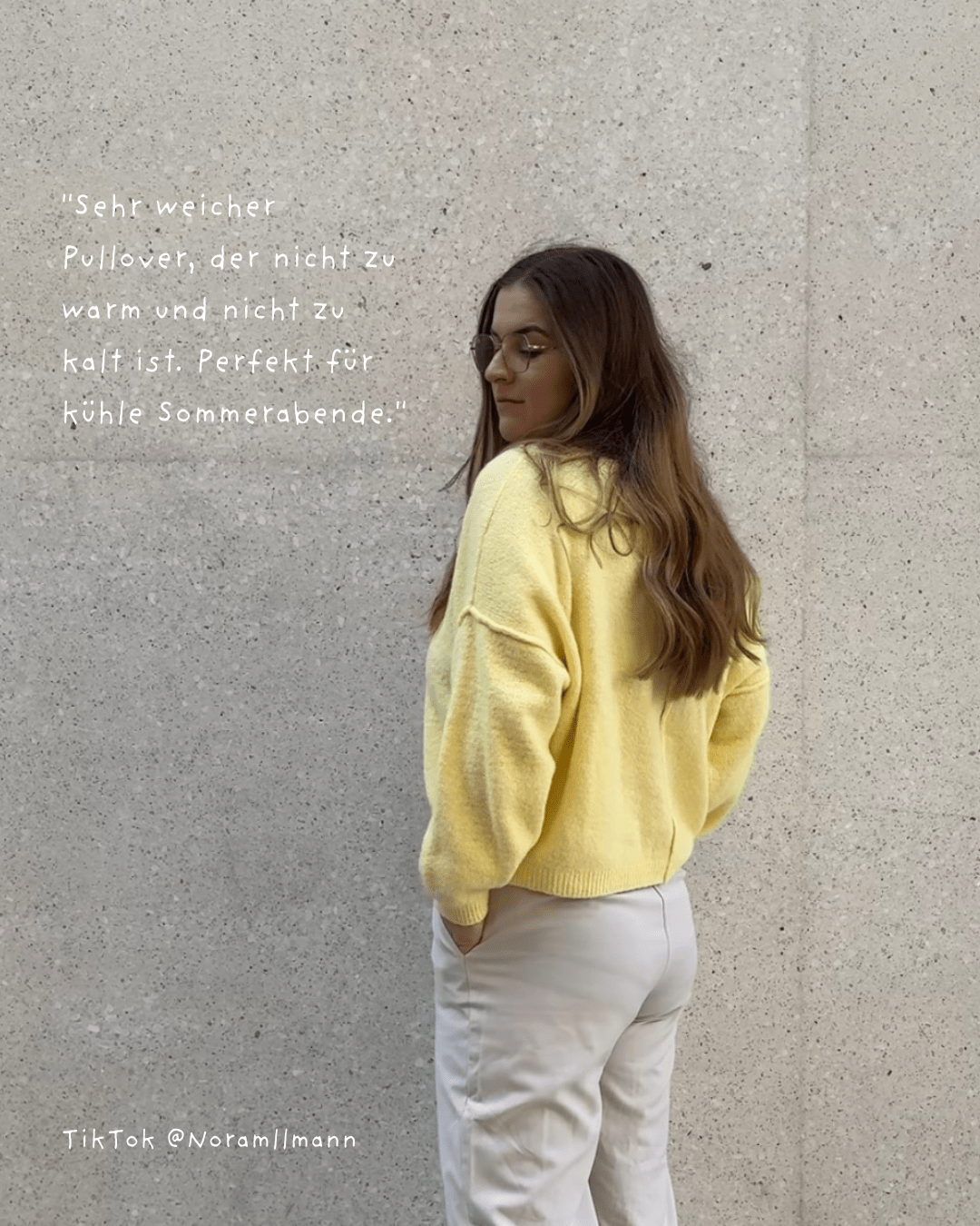 Weicher Switch Pullover mit dezenter Außennaht