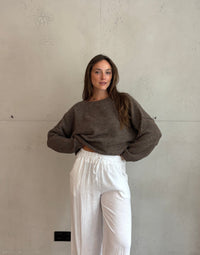 Weicher Switch Pullover mit dezenter Außennaht
