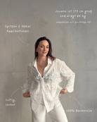 Weiße Hemdbluse aus Baumwolle – Spitze & Häkel - Details - Switch - Fashion