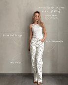 Weiße Straight Leg Jeans mit Punktemuster – Weich, clean, alltagstauglich - Switch - Fashion