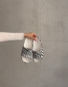 Zebra Schlappen im Animal Print - Switch - Fashion