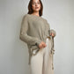 Pullover mit Schlaufen am Bund
